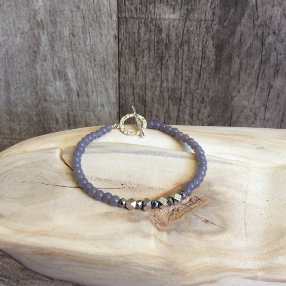 Sterling Silver and Glass Bead Bracelet- NWOT - Picture 2 of 5